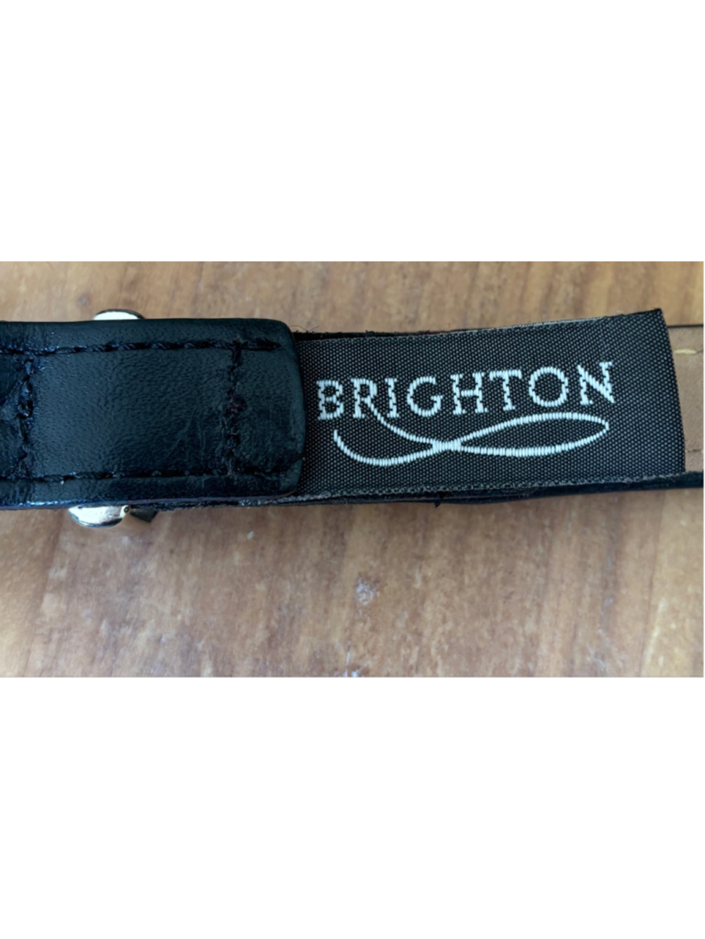 VTG Brighton leopard pony hair lthr belt SZ M 30 classic old money animal print - Picture 2 of 3